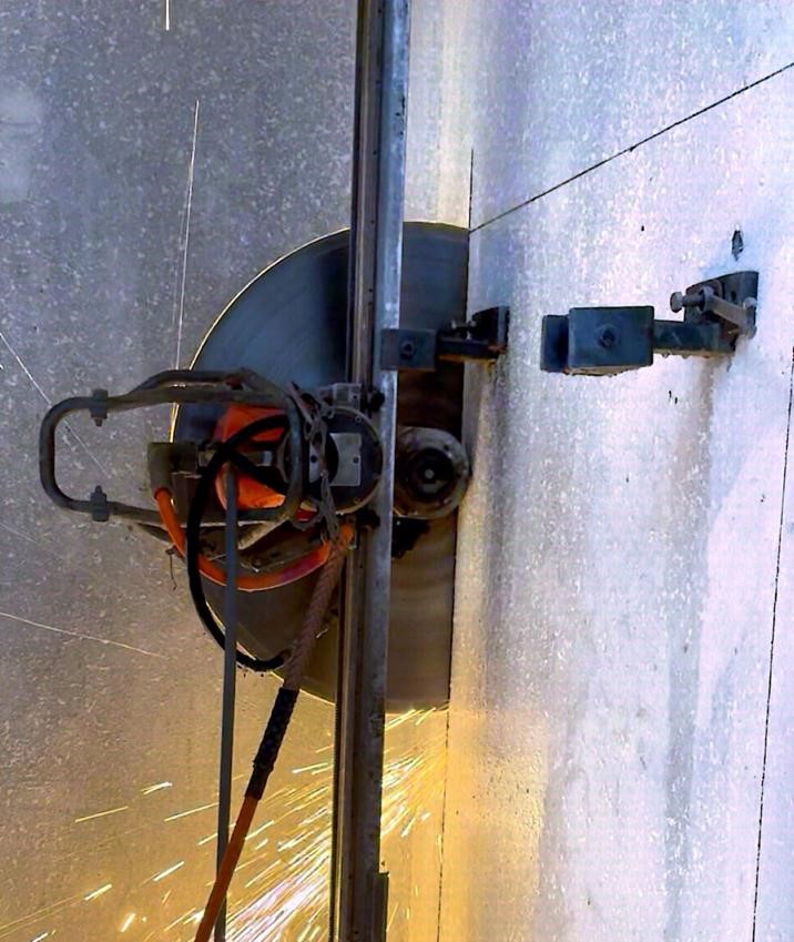 concrete door cutting